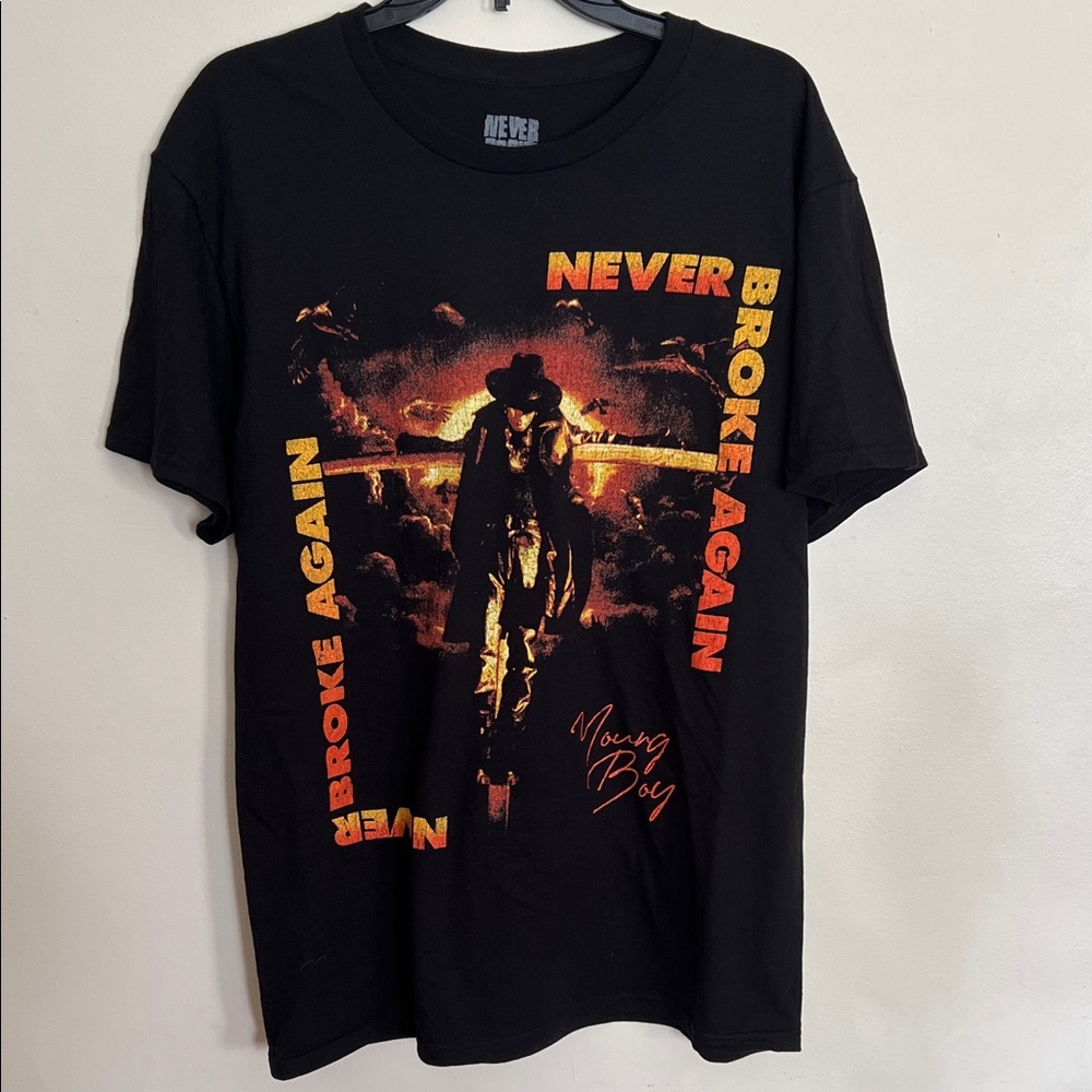 Never Broke Again Black Graphic Tee